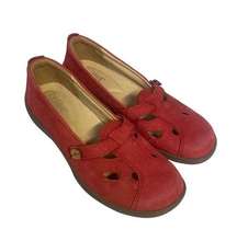 Hotter Comfort Concepts Women's Shoes Sz 7 Nirvana Slip On Mary Jane Red Suede