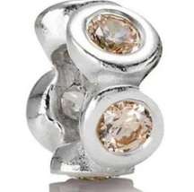 Authentic Champagne Lights, Round Stones, Charm by PANDORA, 2 of 2 Available