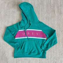 Obey Teal hoodie