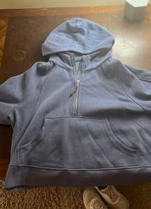 Scuba Cropped Half-Zip Hoodie