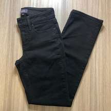 NYDJ Black Marilyn Straight Denim Jeans Size 0 Petite