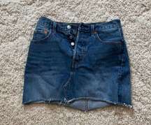 Blue Jeans Denim Mini Skirt