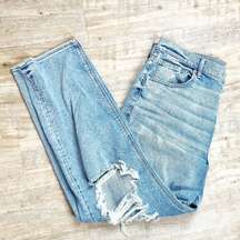 American Eagle Outfitters Highest Rise 90's Distressed Boyfriend Jeans Blue 18R