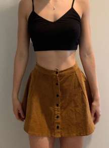 brown casual skirt