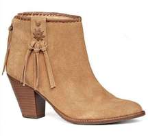 Jack Rogers Greer Suede Bootie in Oak