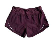 Zyia Shorts Running Athletic Built In Brief small burgundy