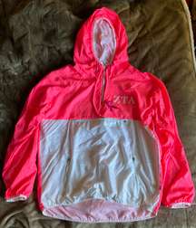 Zeta Tau Alpha Hot Pink Rain Coat