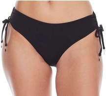 Anne Cole Signature Black Alex Capsule Wardrobe Minimalist Preppy Bikini Bottom