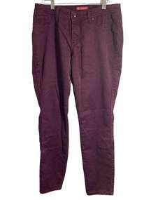 Dressbarn Straight Leg Jeans Womens Size 10 Purple Stretch Pants Mid Rise