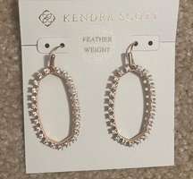 Kendra Scott Elle Open Frame Earrings in Rose Golds