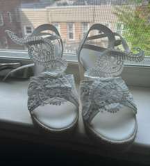 Lace Wedges | Wedding Shoes | Wedding Wedges | Women’s Heels | Size 8 | NEW