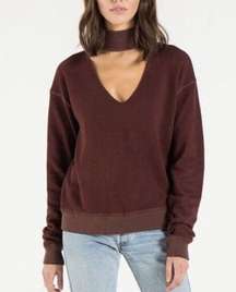 n:Philanthropy Bae Sweatshirt Mulberry Cutout Sweater Size XS