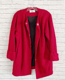 Imogene Red Wool Coat