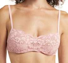 NWT We are HAH Hook Up Wireless Demi Bra In Dusty Rose Pink Size 32-40DD NEW