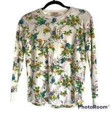 The Beaufort Bonnet Company floral long sleeve pajama shirt Size XS