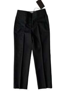 $1100 NWT Bottega Veneta 36 0 Uniform Black Wool Trousers Dress Pants Kid Mohair