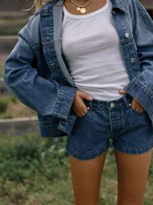 PARKE Denim Mini Shorts