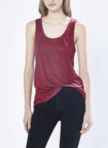 Rebecca Minkoff red linen Gia tank S