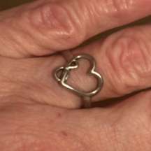 Vintage  Open Heart Ring