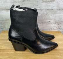 Kaanas Hauge Cowboy Bootie Black Size 7