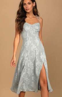 dusty blue dress