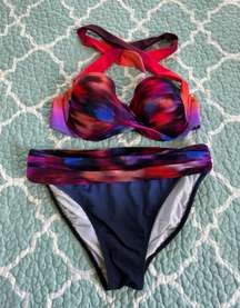 Multicolor Two Piece Bikini