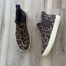 Rothy's 9.5 Hi Rise Leopard Sneakers