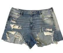 Distressed Shorts Jeans Size 18