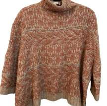 MYSTREE (Buckle Store) Women's Boxy Wool Blend Knit Deep Rose Taupe Sweater S/M