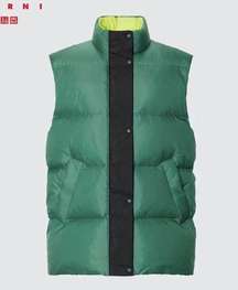 MARNI x Uniqlo Puffer Down Oversized Vest in Green