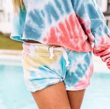 Vintage Havana Tie Dye Cozy Lounge Short- Size Small