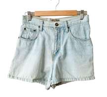 Vintage 90’s Extreme High Waist Light Wash Jean Shorts