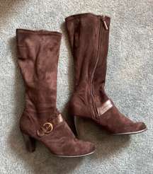 Brown Wide Calf Boot