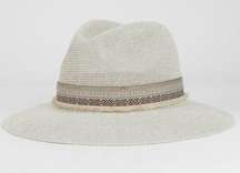 NWT- West of Melrose Gray Wide Brim Rancher Fedora Hat