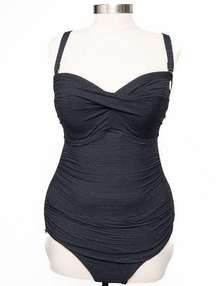 Artesands. Aria Botticelli Underwire Bandeau One-Piece Swimsuit.  Size: 10  Colo