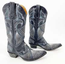 Old Gringo Blue Jeans Pavito Leather Embroidered Western Cowgirl Boot size 7.5