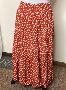 Fashion  spotted boho maxi skirt size medium