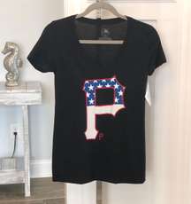 NWT! MLB Pittsburgh Pirates Sz S Flag “P” Tee T-Shirt Top