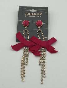 SUGARFIX by BAUBLEBAR Earring Accessories  with Pink Bow and Jewels