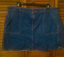 blue jean skirt