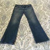 Rock & Republic Washed Denim Fly Front Boot Cut Mid‎ Rise Jeans Size 32