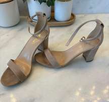 Nude Heels With Ankle Strap