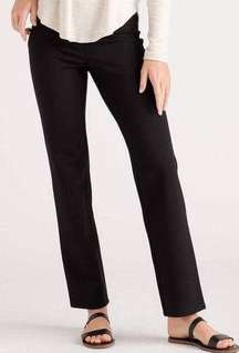 Ultra Stretch Ponte Straight Leg Pant Black Size Small Petite NEW