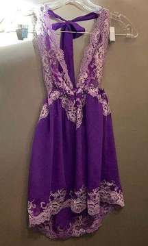 Vintage Victoria’s Secret purple lace teddy S