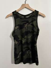 Camo Tank Tie Back | Breath On | Activewear Top | XS