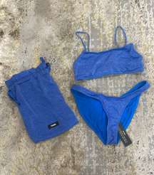 blue bikini