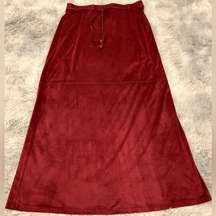 Vintage Velvet Maxi Skirt | Medium (8/10) | Maroon