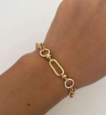 Dainty Gold Plated Chain Link Bracelet* Trendy Bracelet* Tarnish Resistant Jewelry