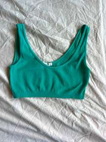 Green Crop Top