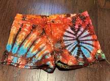 GYPSY ROSE Women’s Tie Dye Denim Shorts Size 34